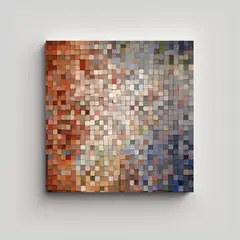 GENERICO - Decoración Moderna: Cuadrados Grandes Dispuestos 70x70 Cm
