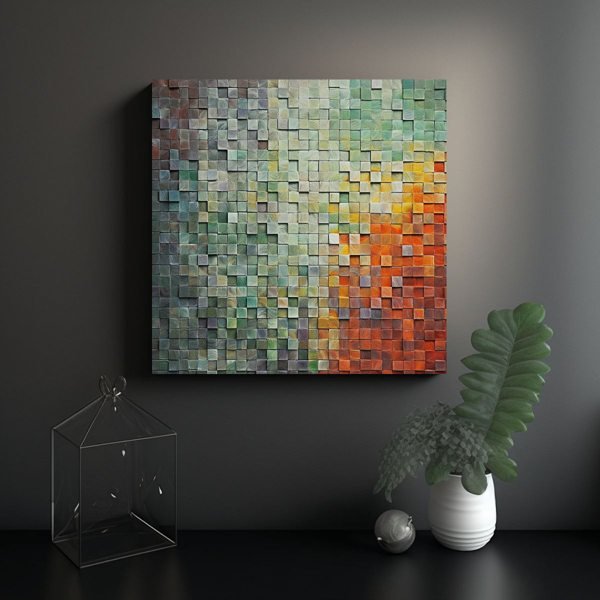 GENERICO - Cuadro Creativo Temática: Cuadros Grandes 90x90 Cm