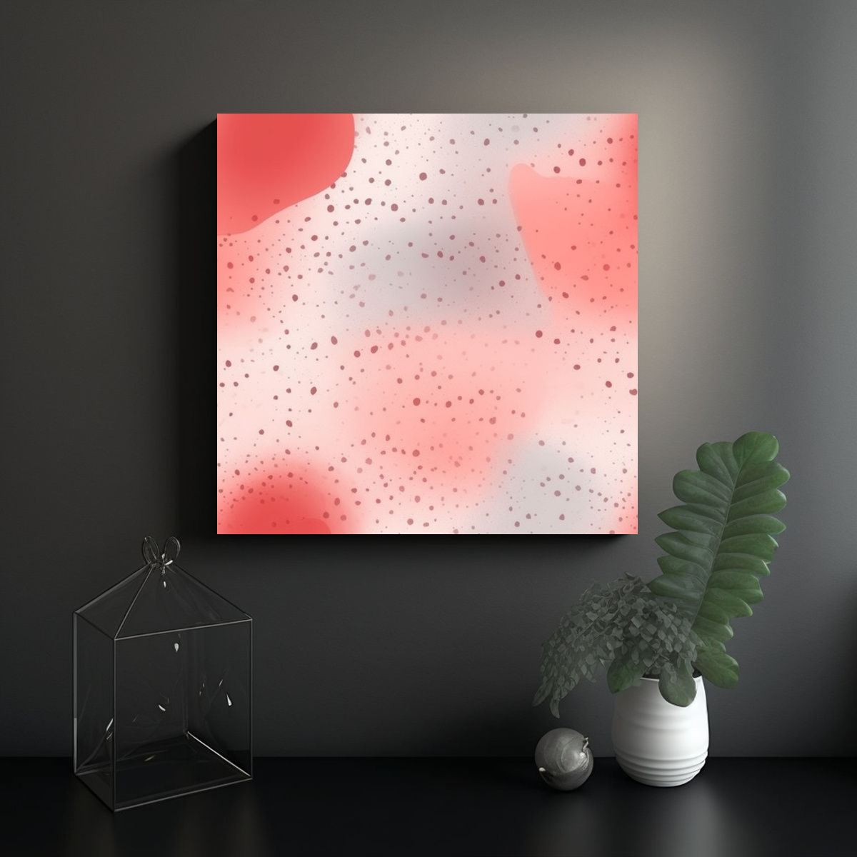 GENERICO - Lienzo Tela Cuadro Alegre Minimalista Surrealista 50x50 Cm