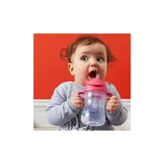 GENERICO - Vaso Con Bombilla Sippy Antiderrame BBox - Raspberry