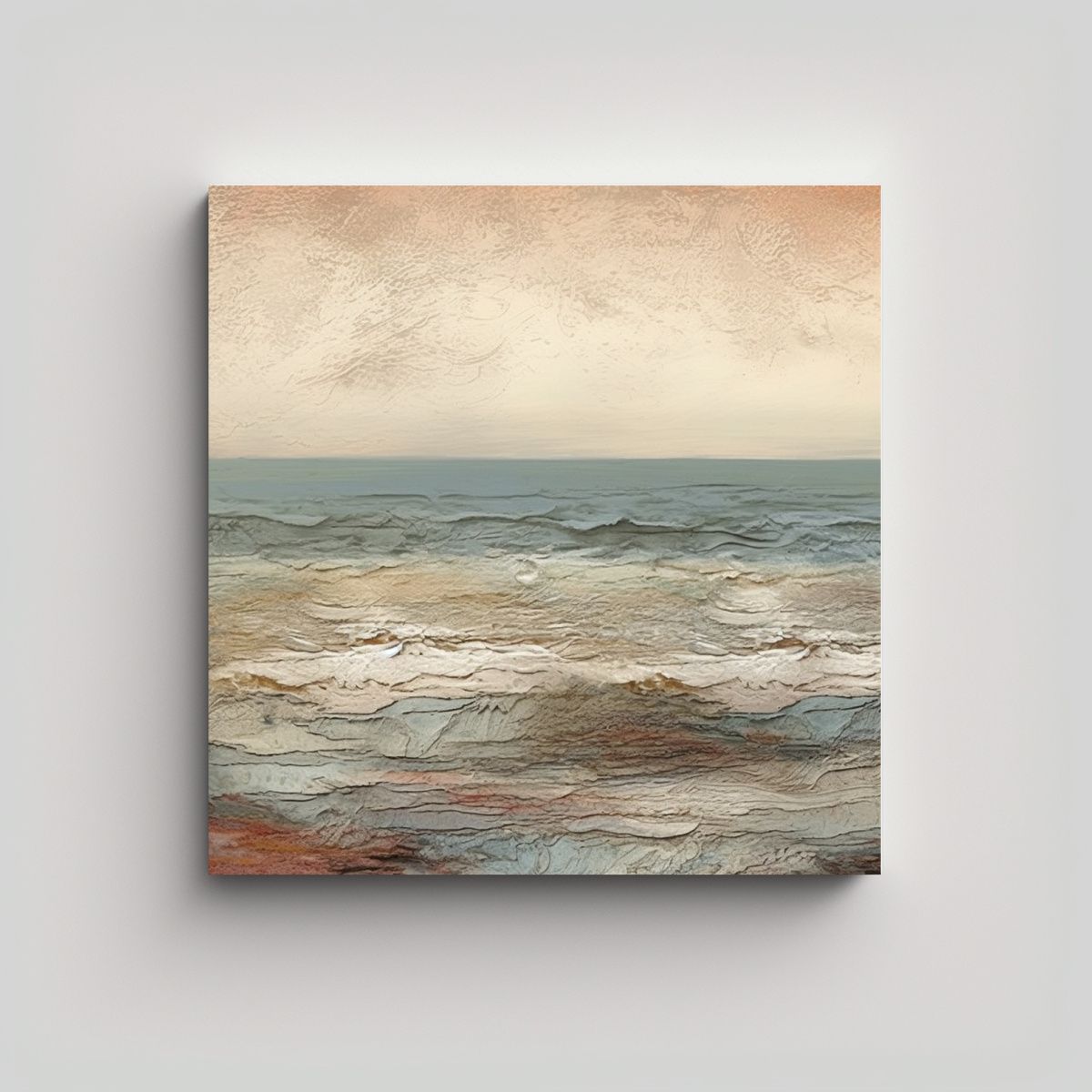 GENERICO - Paisaje Costero Extraordinario Estilo Vija 70x70 Cm.