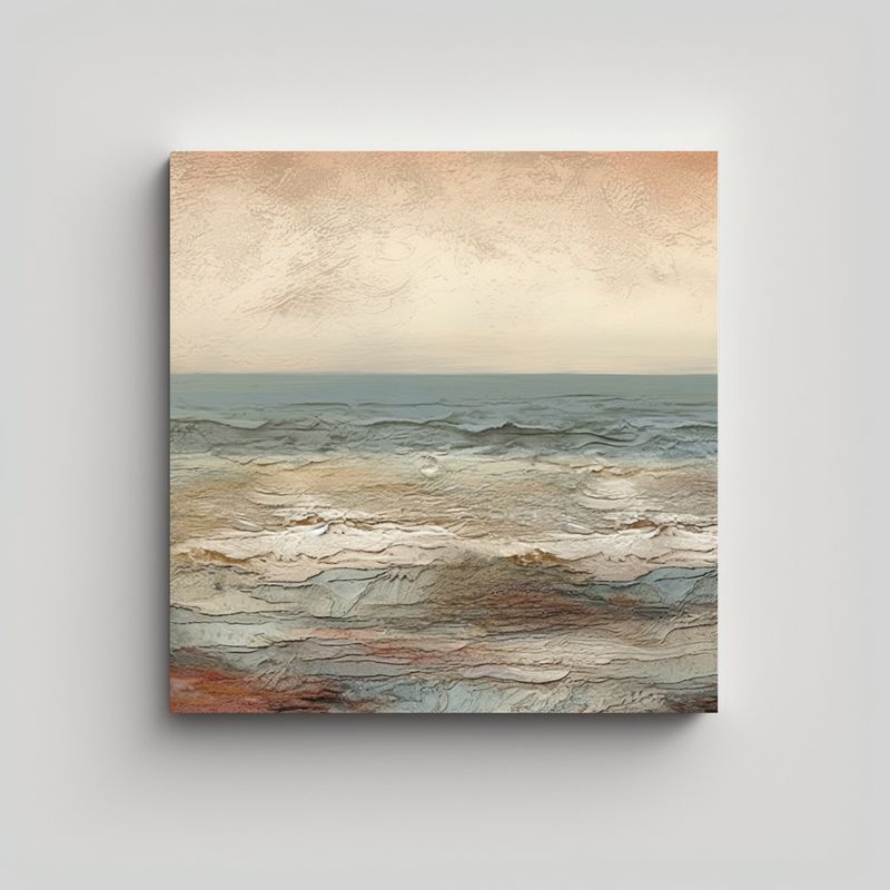 GENERICO - Paisaje Costero Extraordinario Estilo Vija 70x70 Cm