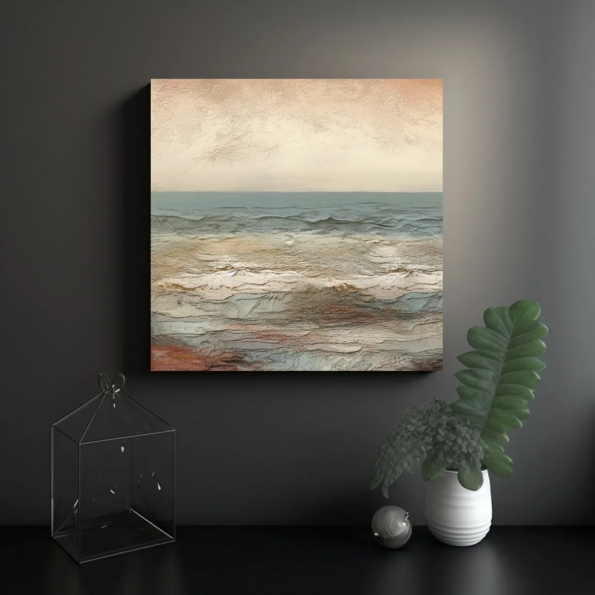 GENERICO - Paisaje Costero Extraordinario Estilo Vija 80x80 Cm