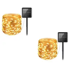 GENERICO - Pack X3 Guirnalda 100 Led Alambre Hada Boda 10mts Calido