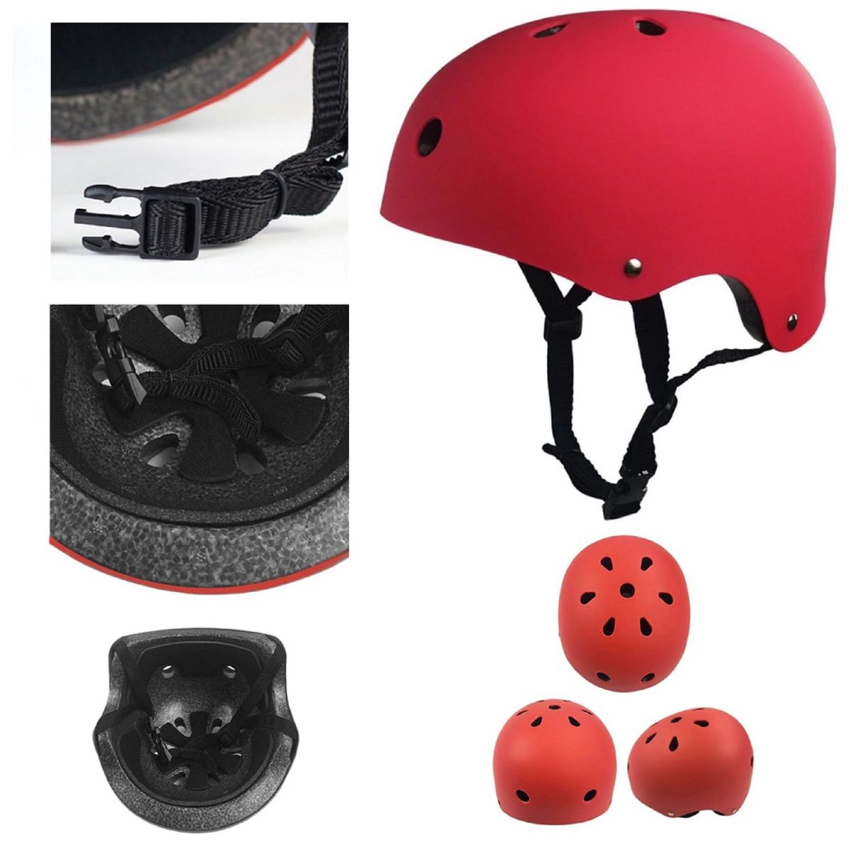 GENERICO - Casco Negro Bici Ultra Liviano 250gr Skate