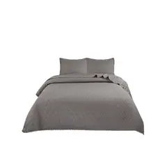 GENERICO - Cubrecama Quilt De Verano Diseño Pompón 2 Plazas 250X230cm