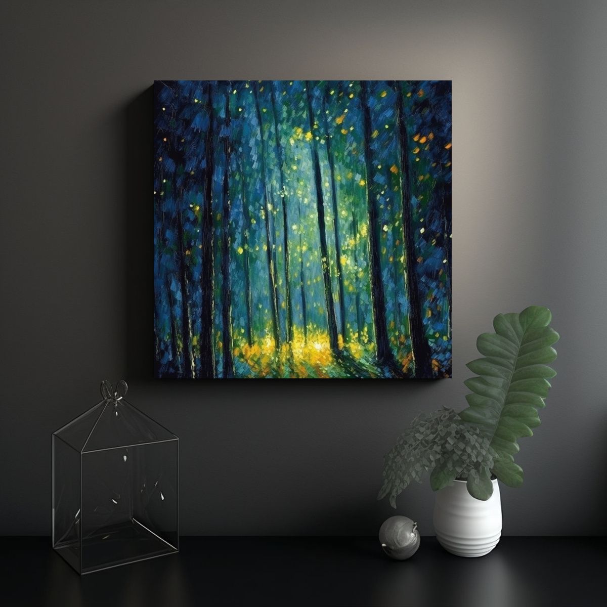 GENERICO - Pinturas Decorativas De Estilo Monet En Lienzo De 90x90 Cm