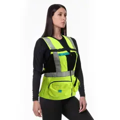 ALASKA - Chaleco Geólogo Xpert Mujer Amarillo Ropa De Trabajo