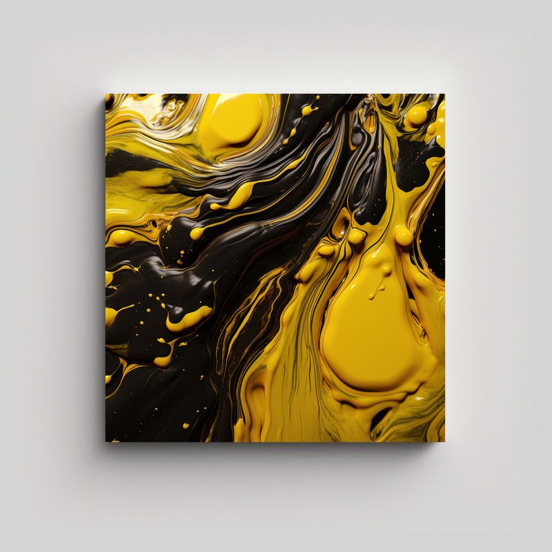 GENERICO - Pinturas Decorativas En Textura 3D En óleo 80x80 Cm