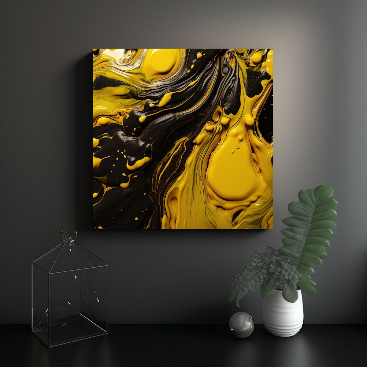 GENERICO - Pinturas Decorativas En Textura 3D En óleo 50x50 Cm