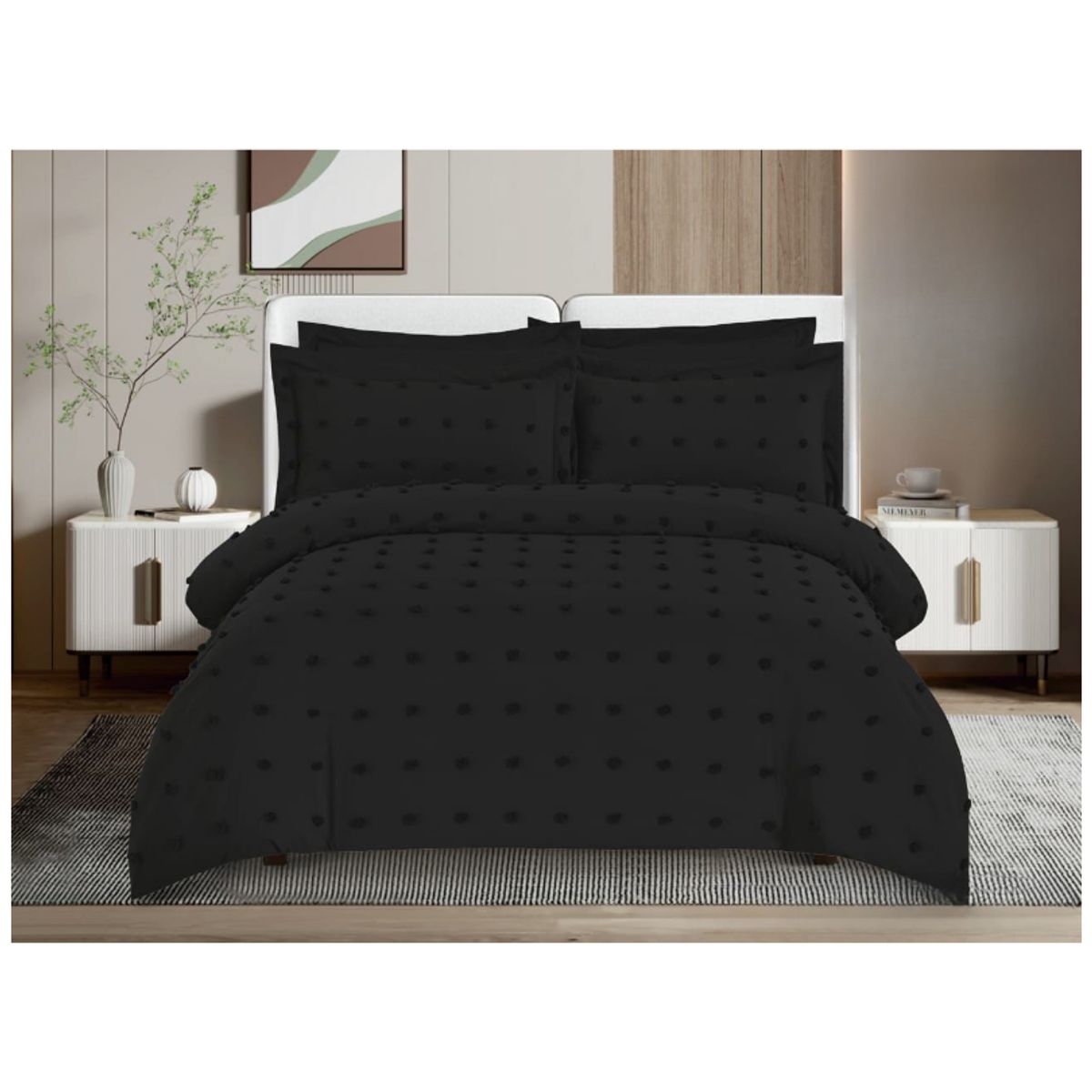 GENERICO - Cubrecama Quilt De Verano Diseño Pompón 2 Plazas 250X230cm