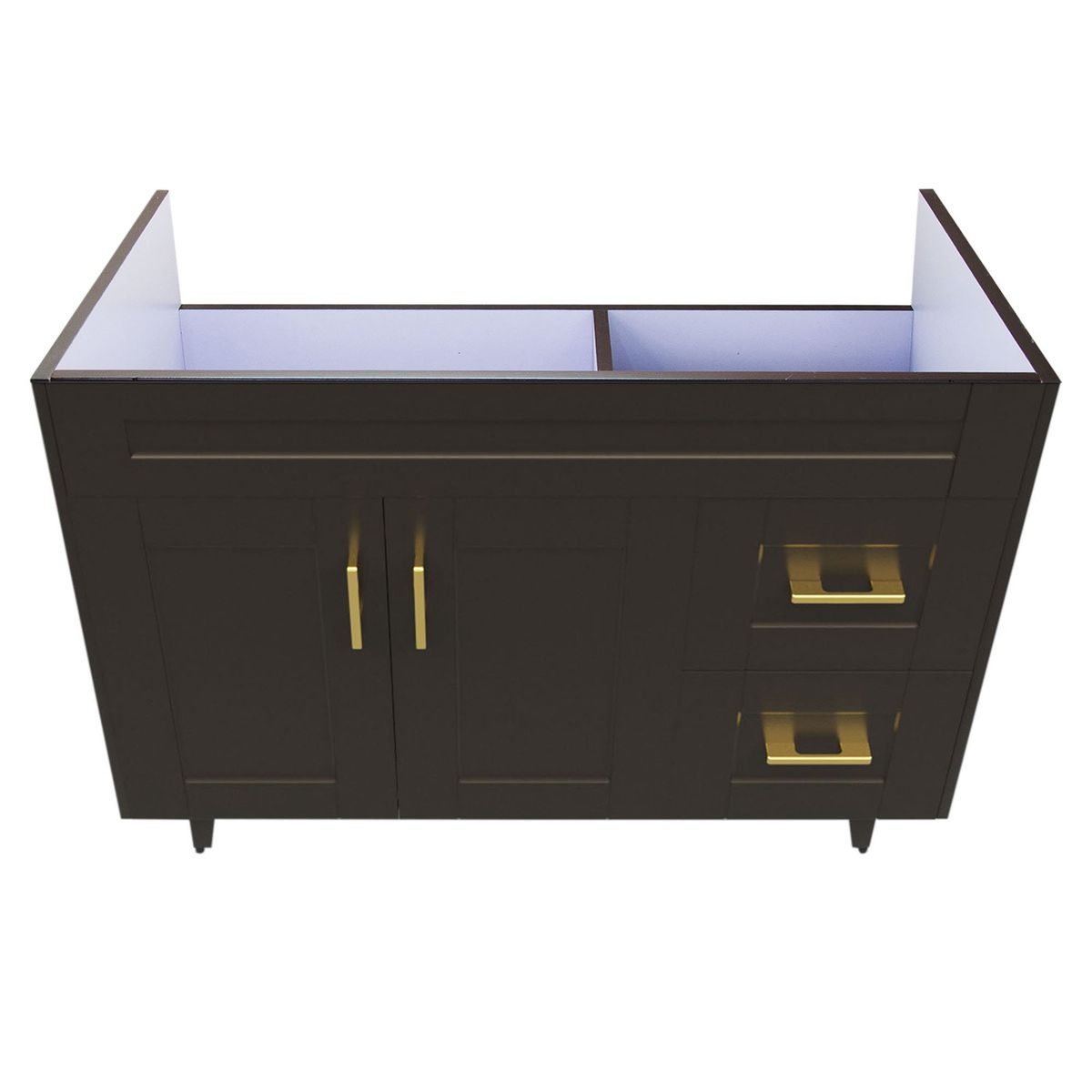 DOMSA - Mueble base para baño Deluxe 100SK CafE 98x80x45cm