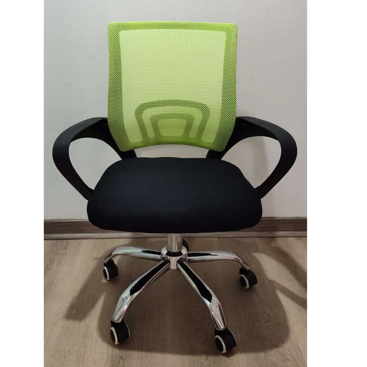 GENERICO - Silla de oficina ergonómica giratoria altura ajustable Verde
