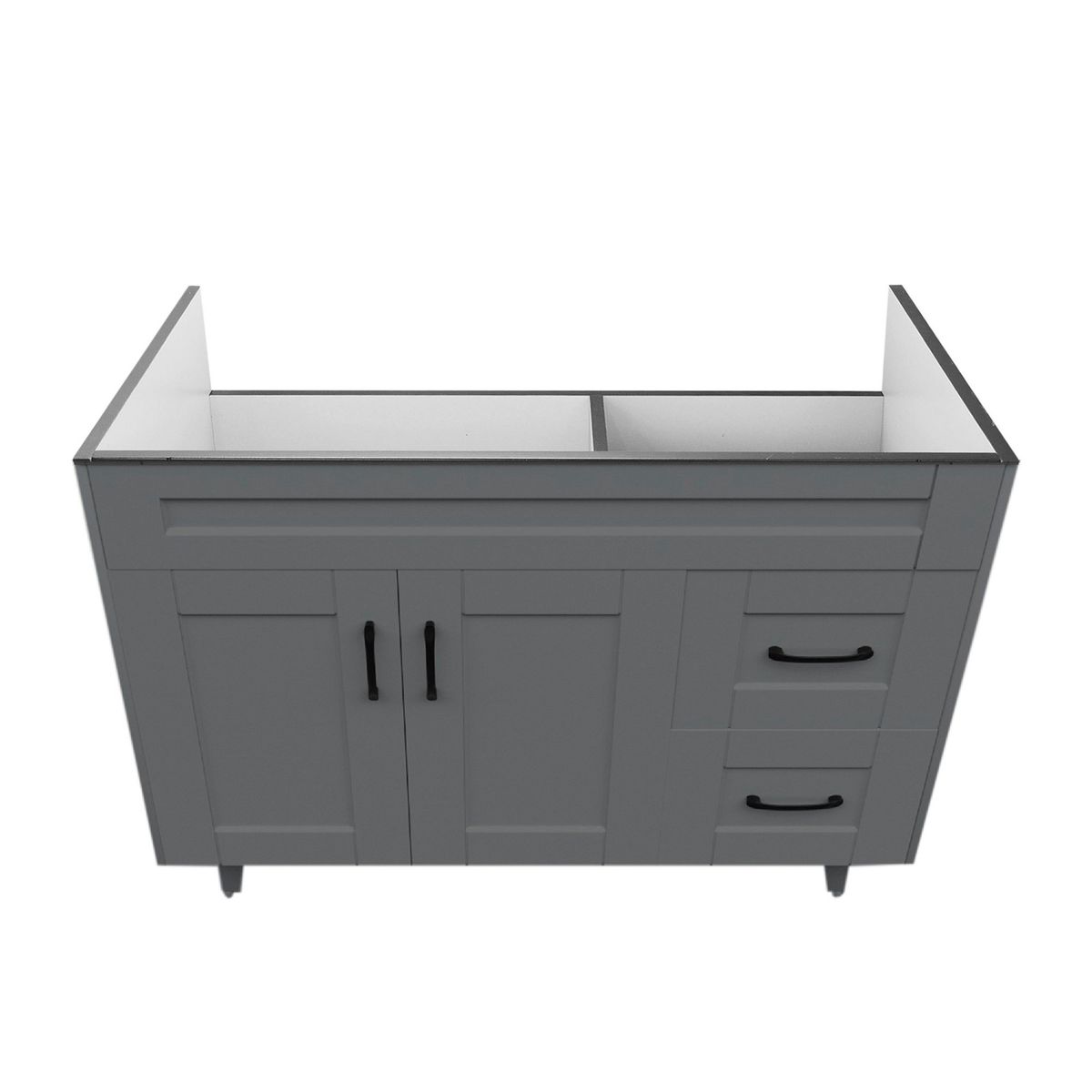DOMSA - Mueble base para baño Deluxe 100SK Gris 98x80x45cm