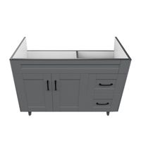 Mueble base para baño Deluxe 100SK Gris 98x80x45cm