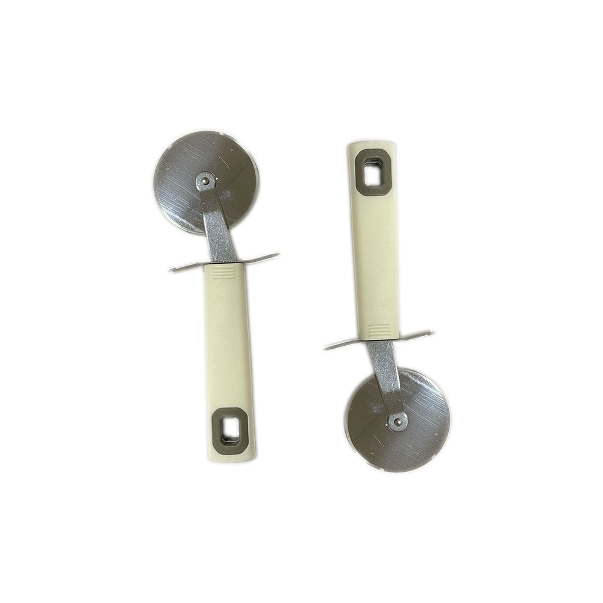 GENERICO - Corta Pizza Rebanador Masas Fondant Cocina blanco