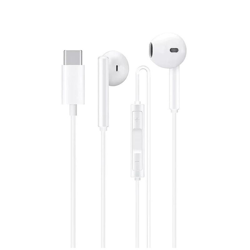 TECMASTER - Audífonos Hi-fi Con Micrófono Conexión Tipo - C Tecmaster Blanco