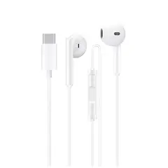 TECMASTER - Audífonos Hi-fi Con Micrófono Conexión Tipo - C Blanco
