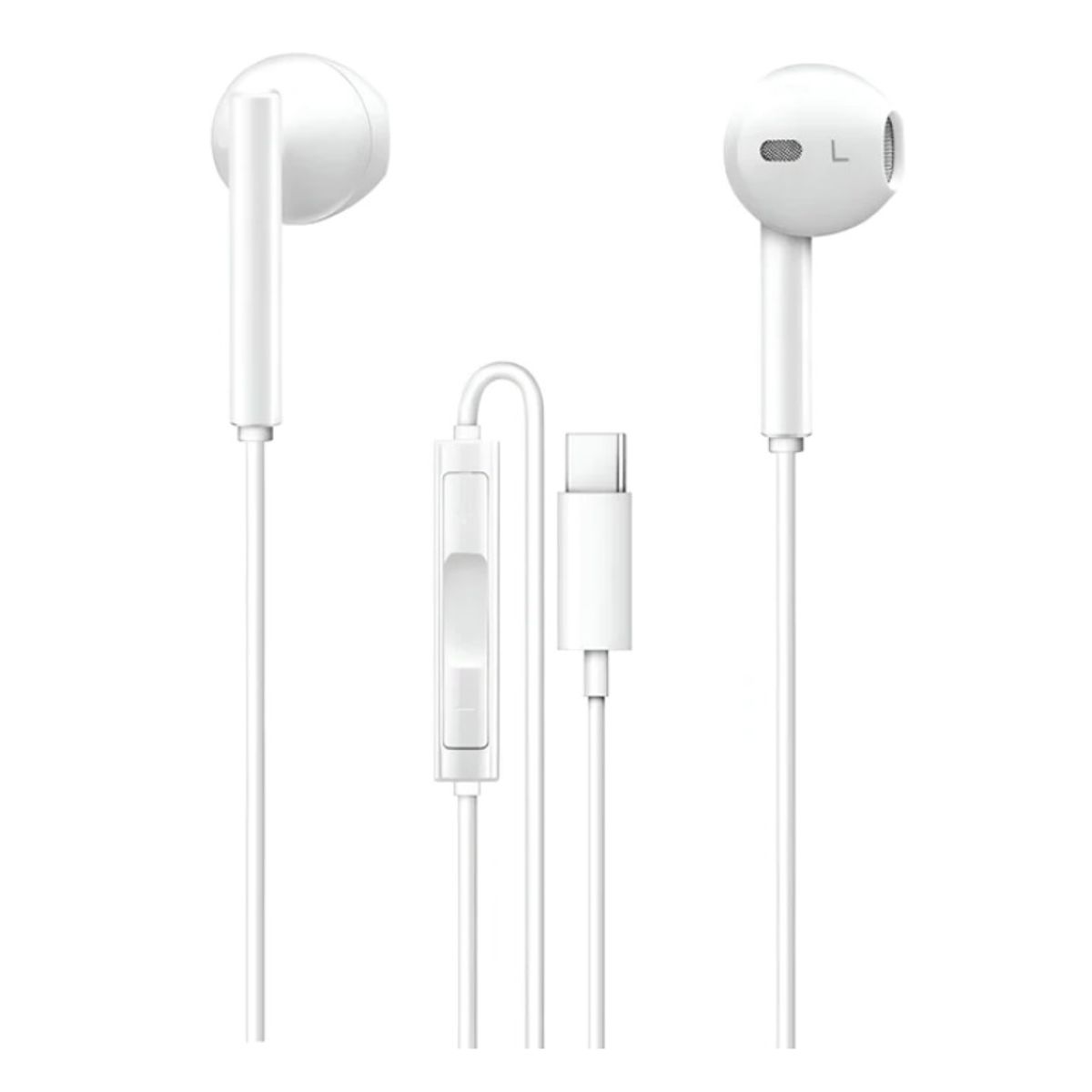 TECMASTER - Audífonos Hi-fi Con Micrófono Conexión Tipo - C Tecmaster Blanco