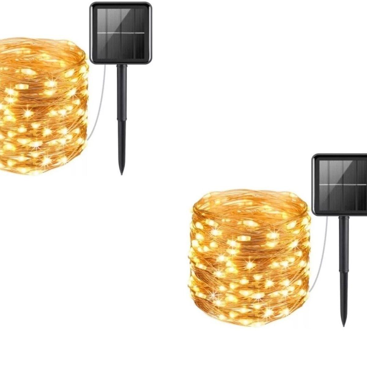 GENERICO - Pack X2 Guirnalda 200 Led Alambre Hada Boda 20mts Calido