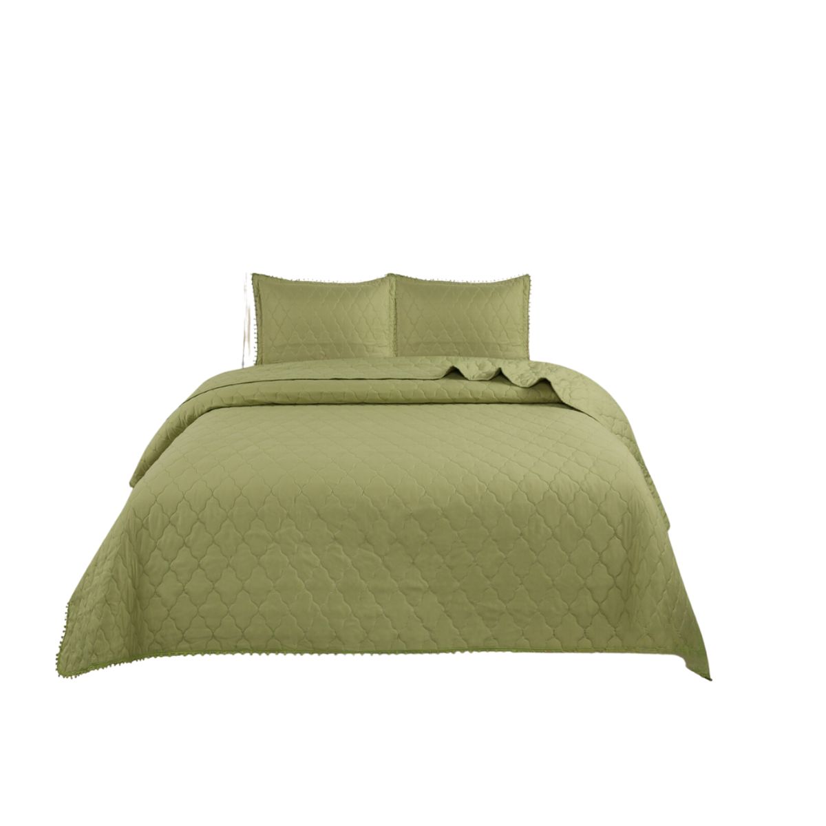 GENERICO - Cubrecama Quilt De Verano King Diseño Pompón 270x250cm