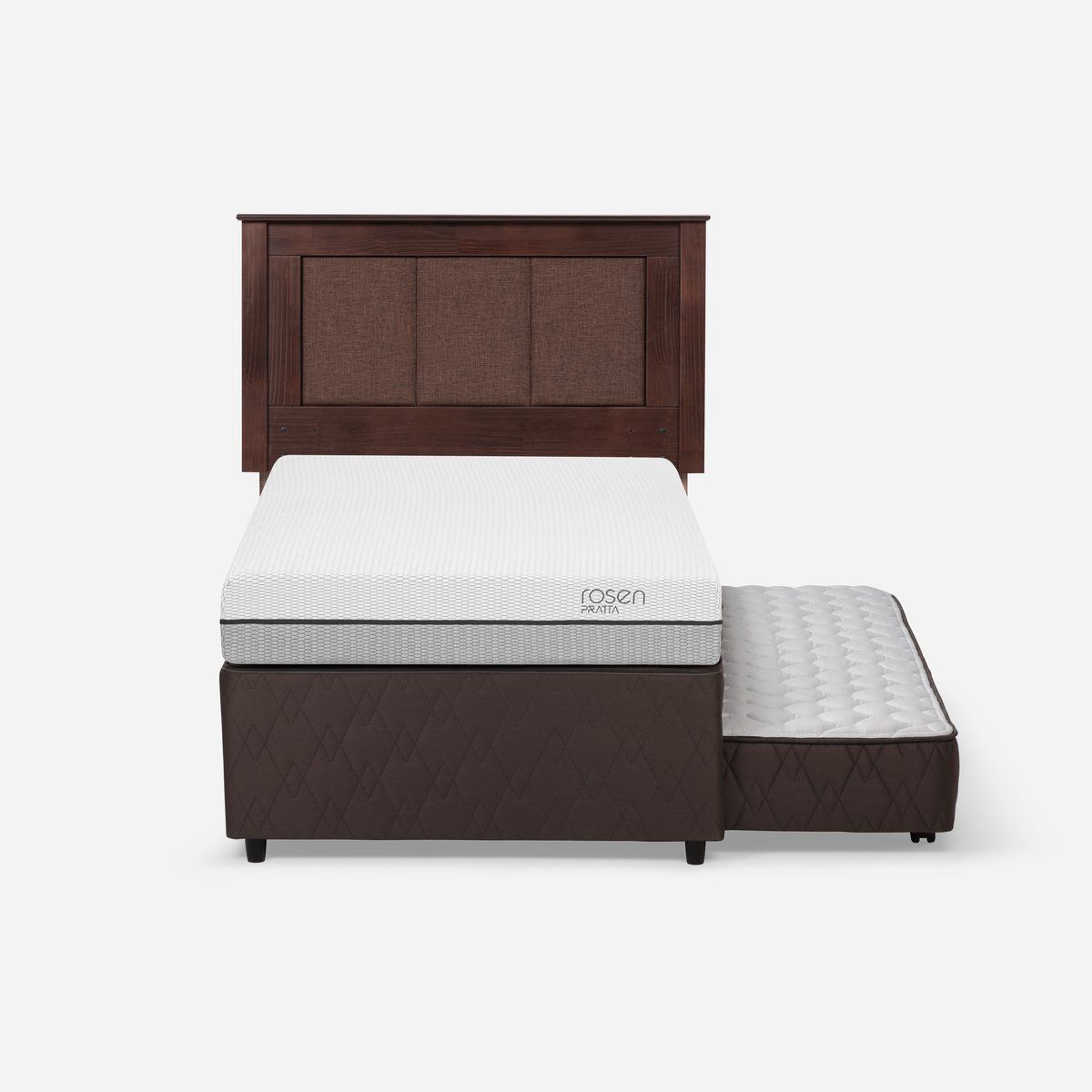 ROSEN - Diván Cama Pratta 1,5 Plazas + Respaldo Rachel