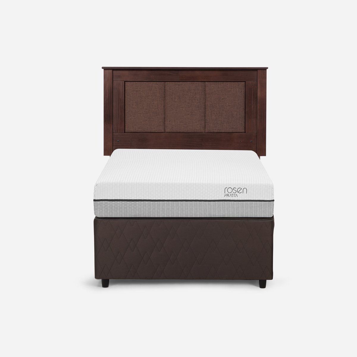 ROSEN - Diván Cama Pratta 1,5 Plazas + Respaldo Rachel