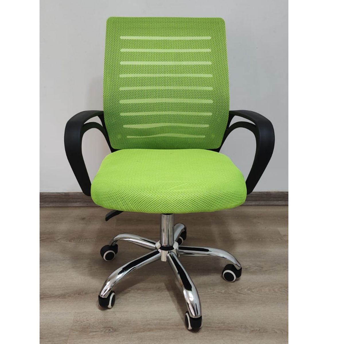 GENERICO - Silla De escritorio secretarial ergonómica giratoria Verde