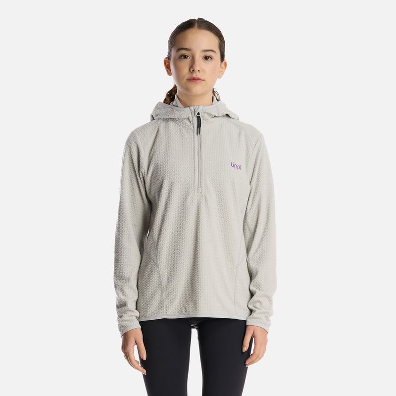 LIPPI - Polerón Teen Girl Mild Nano-F 14 Zip Hoody Gris Claro Lippi.-
