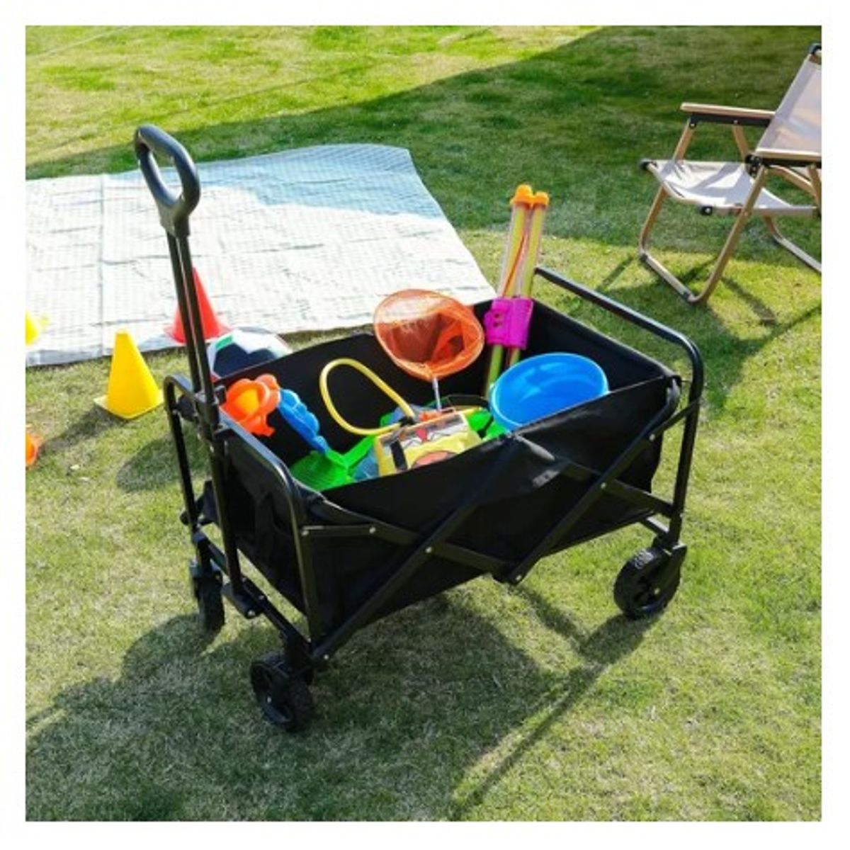 GENERICO - Carro de arrastre para Compras - Carrito de Mercado Plegable