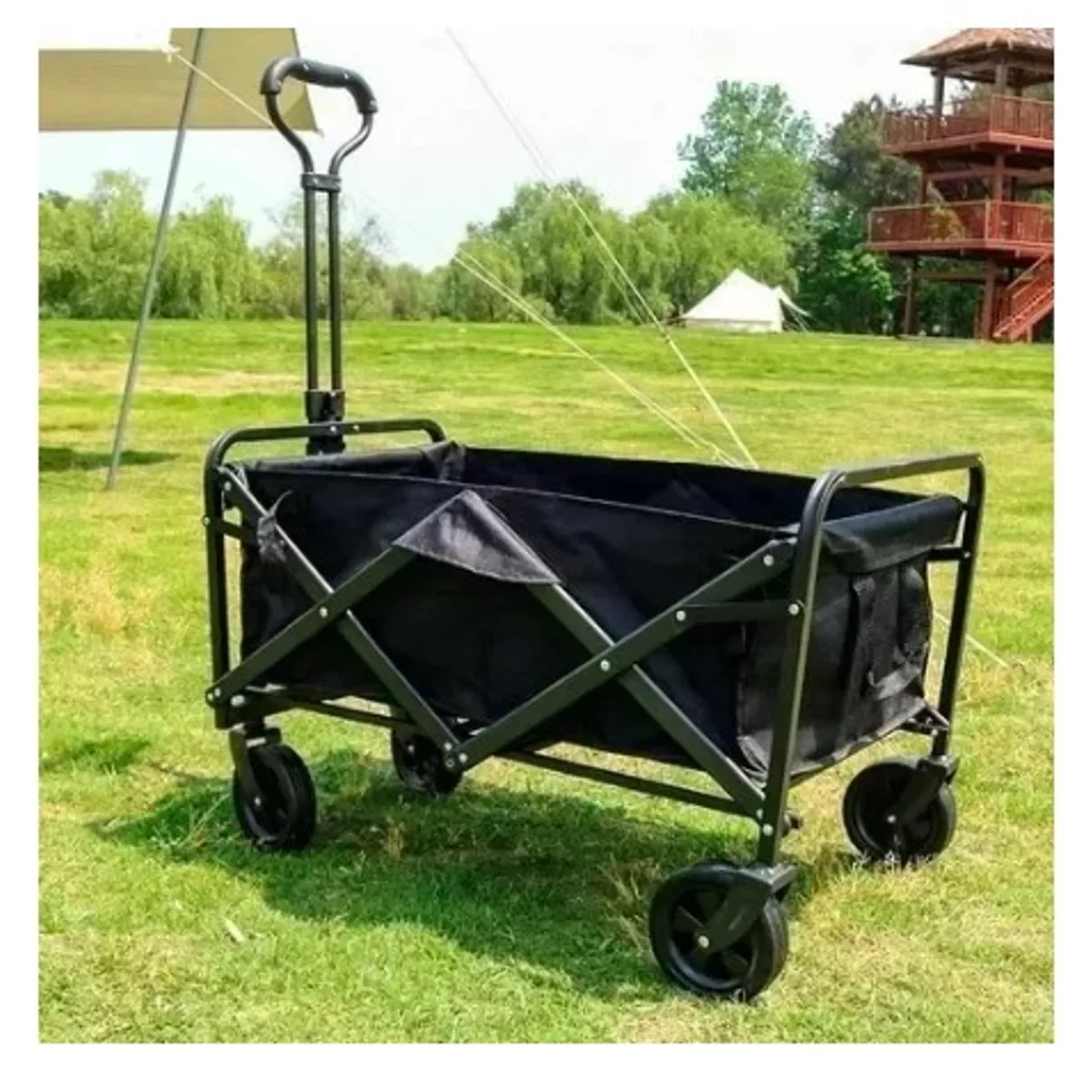 GENERICO - Carro de arrastre para Compras - Carrito de Mercado Plegable