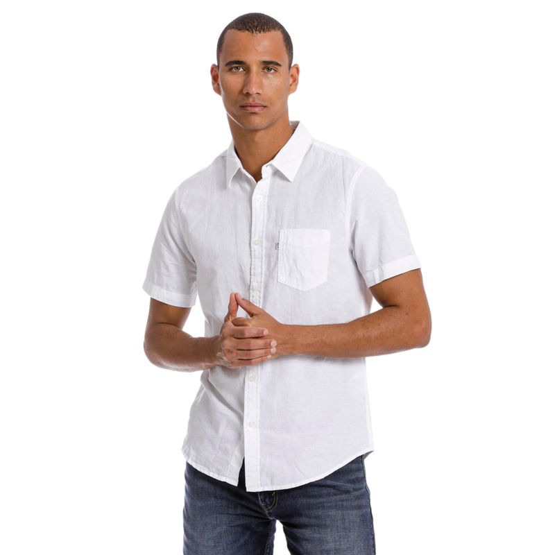 LEVIS - Camisa Hombre SS Classic Standrd Blanco Levis