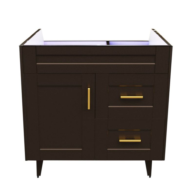 DOMSA - Mueble base para baño Deluxe 80SK Café 78x80x45cm