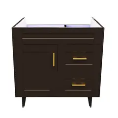 DOMSA - Mueble base para baño Deluxe 80SK CafE 78x80x45cm
