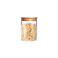 GENERICO - Frasco Especiero Ctapa Madera Vidrio 12x10 Cm 800ml