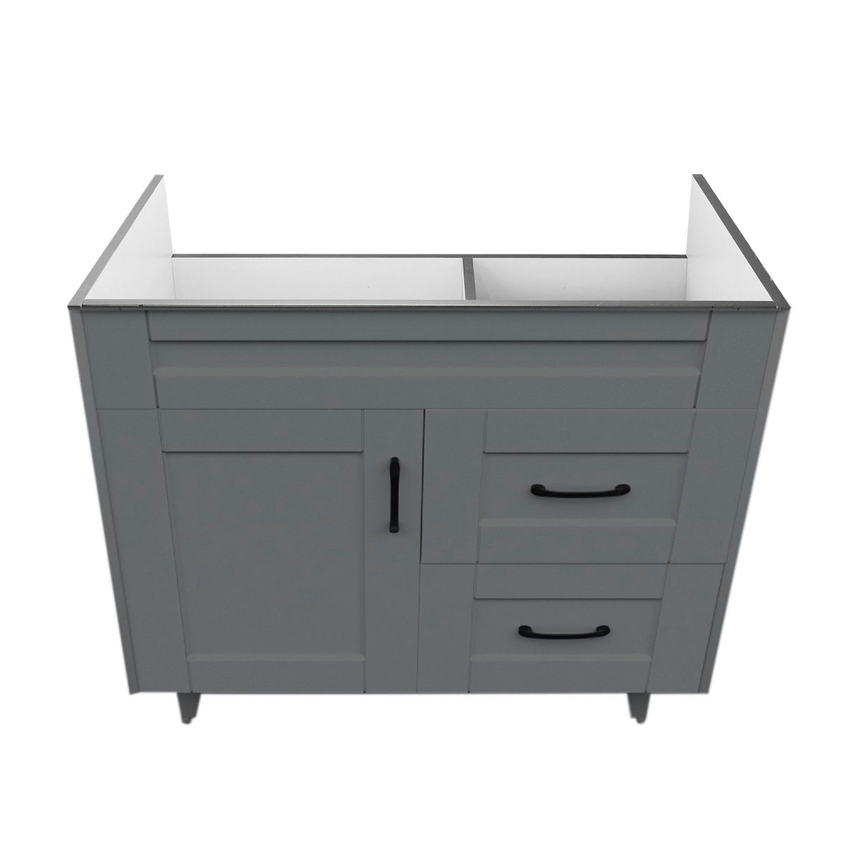 DOMSA - Mueble base para baño Deluxe 80SK Gris 78x80x45cm