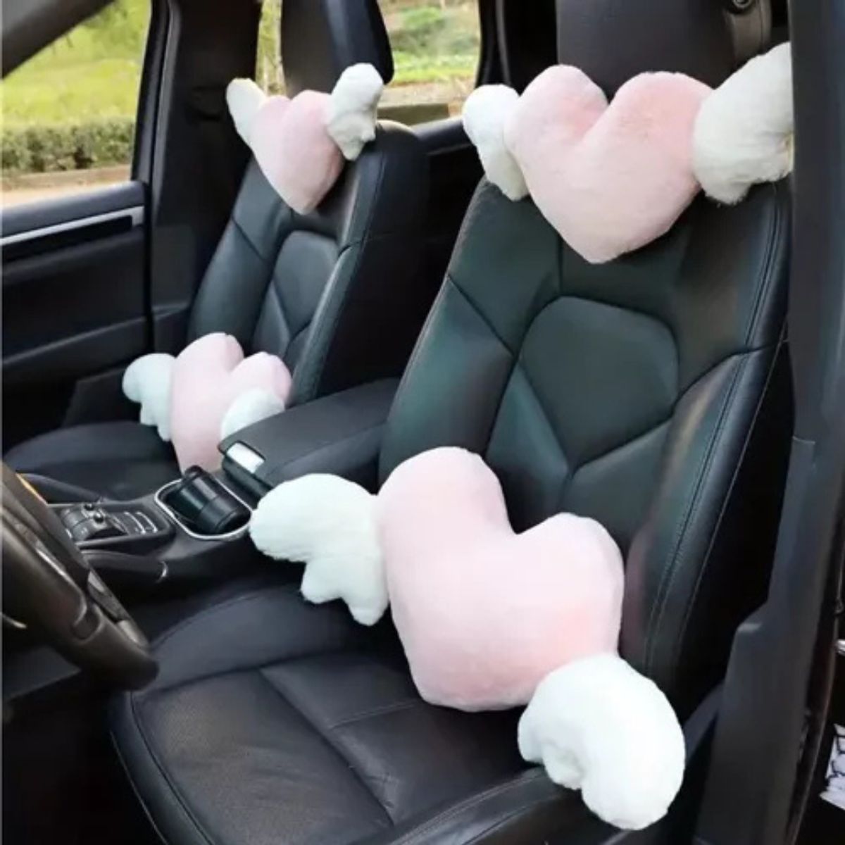 GENERICO - Almohada Apoya Cuello Para Autos De Corazon