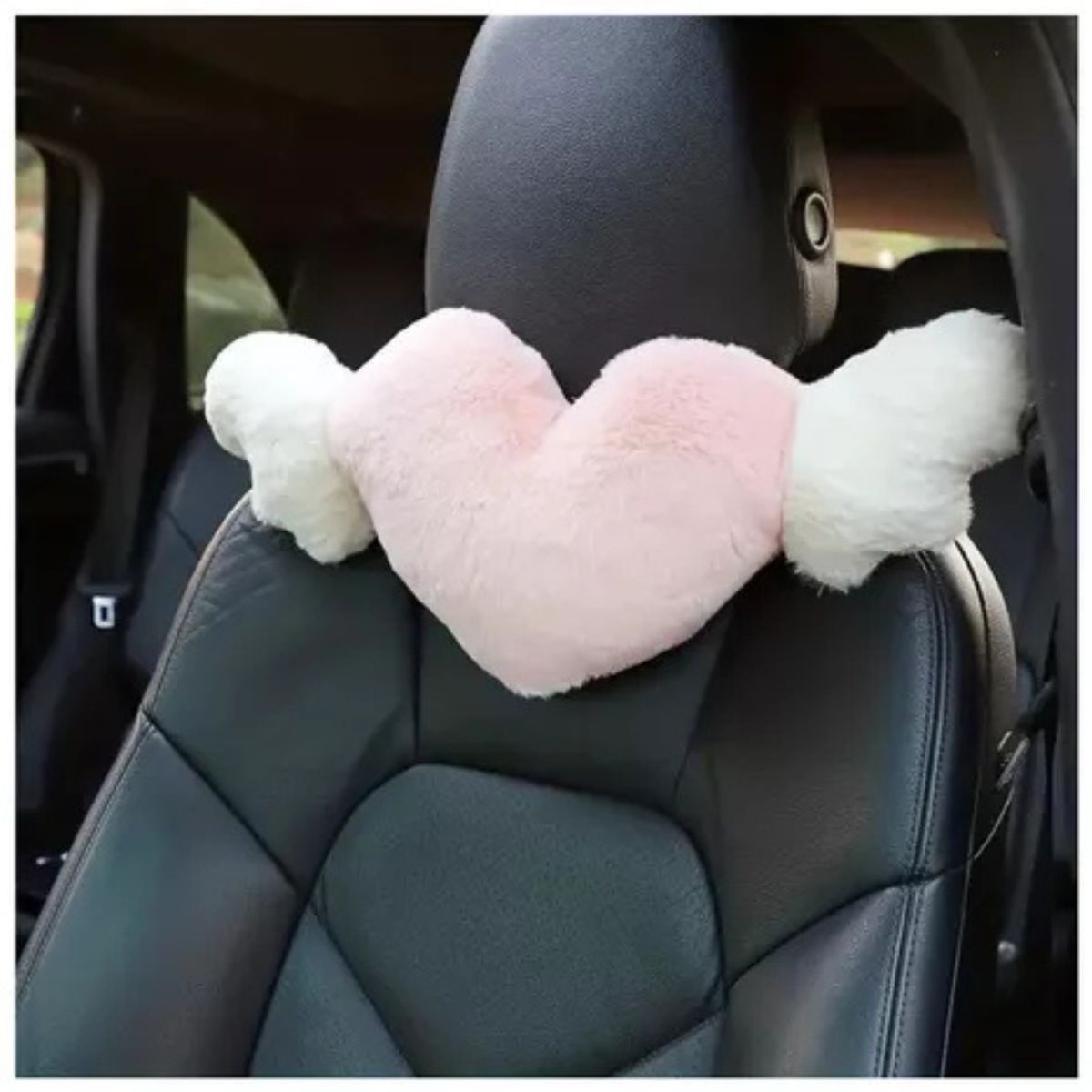 GENERICO - Almohada Apoya Cuello Para Autos De Corazon