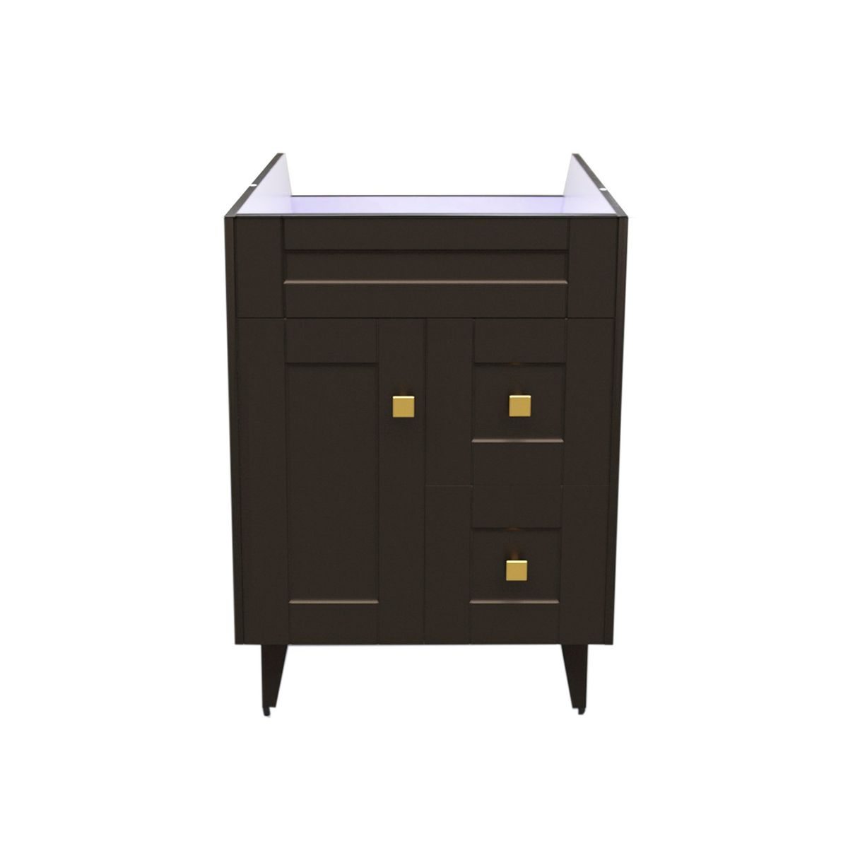 DOMSA - Mueble base para baño Deluxe N60SK CafE 58x80x45cm