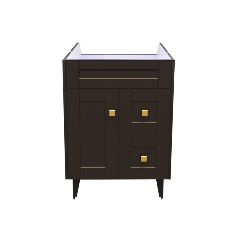 DOMSA - Mueble base para baño Deluxe N60SK Café 58x80x45cm