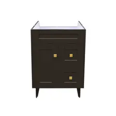 DOMSA - Mueble base para baño Deluxe N60SK CafE 58x80x45cm