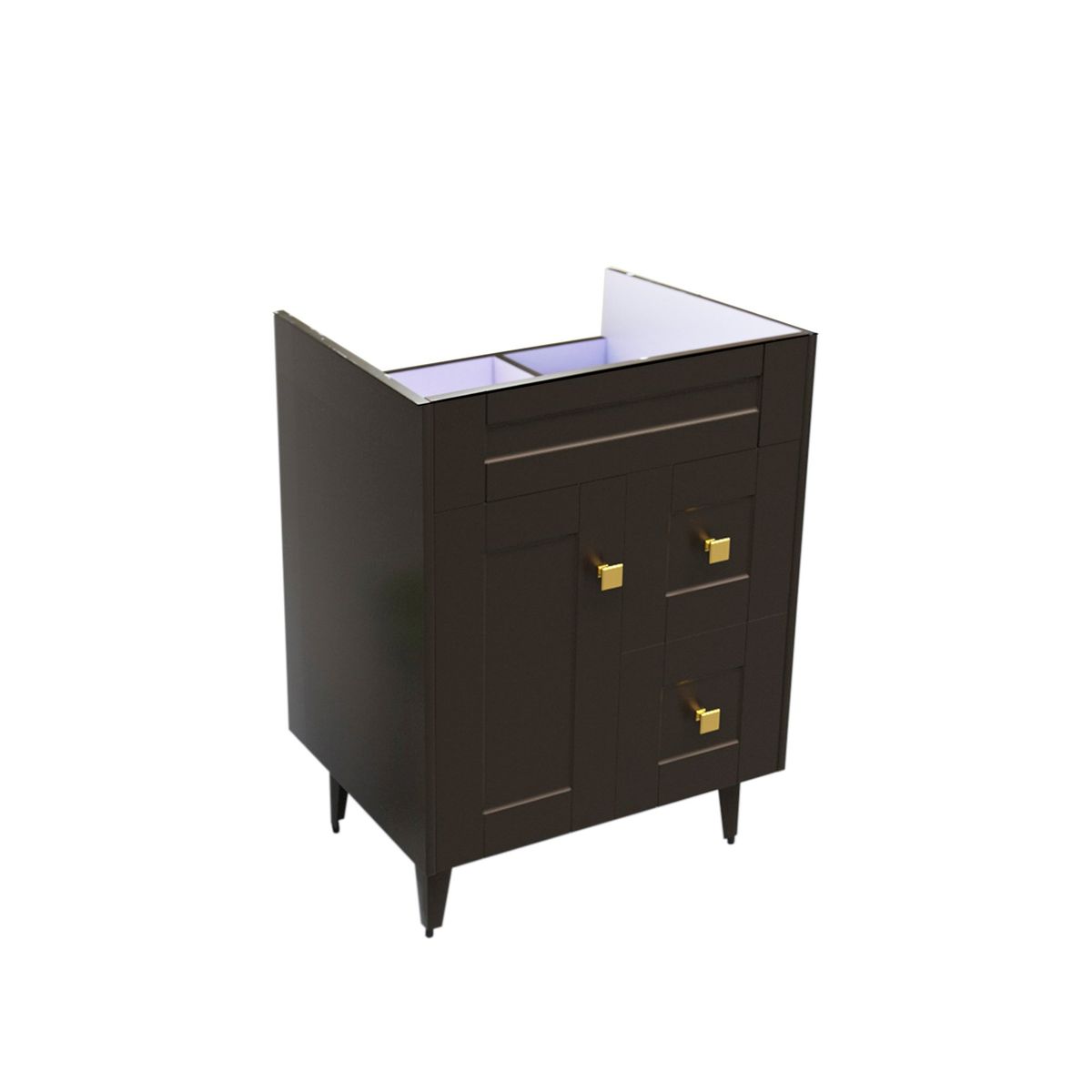 DOMSA - Mueble base para baño Deluxe N60SK CafE 58x80x45cm