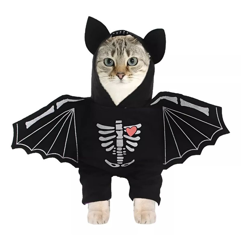 GENERICO - Disfraz Halloween Perro Disfraz Murcielago Mascotas Gato M