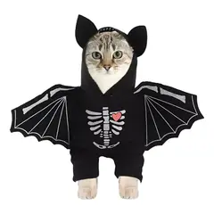 GENERICO - Disfraz Halloween Perro Disfraz Murcielago Mascotas Gato M
