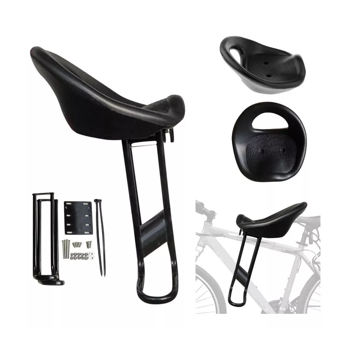GENERICO - Asiento Delantero Silla De Bebe Bicicleta
