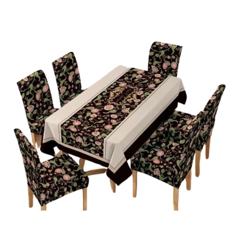 GENERICO - Mantel Antimanchas con 6 Fundas de Silla 140 x 220 cm - Enjoy Life