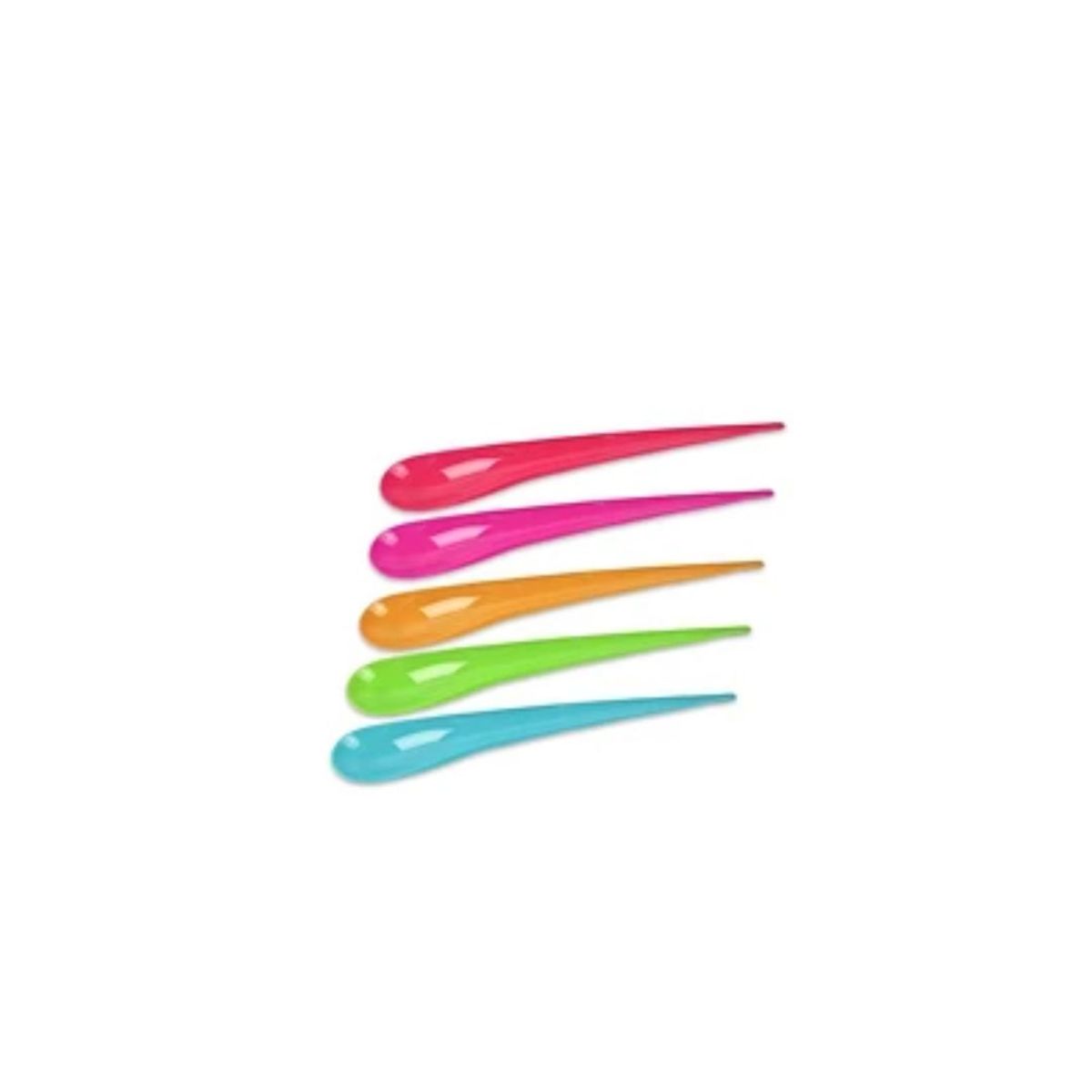 GENERICO - Cucharas Plásticas 10pcs 19cm Colores Surtidos