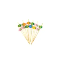 GENERICO - Brochetas De Bambú Con Figura De Frutilla 12pcs 12cm