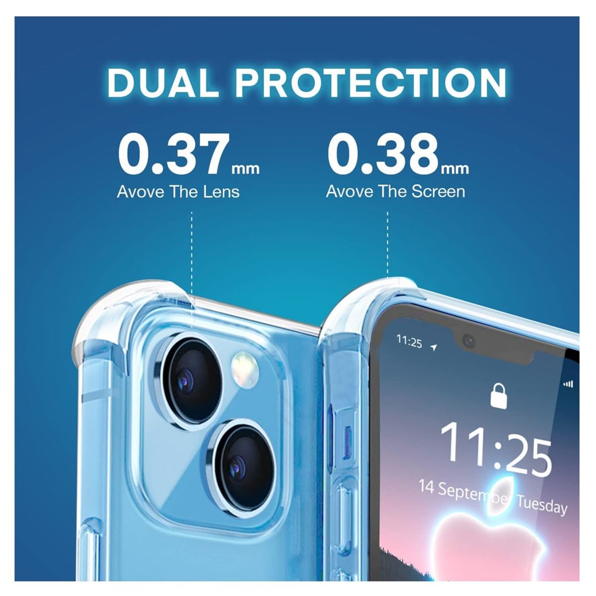 CELLBOX - Carcasa Antigolpe Transparente para iPhone 14