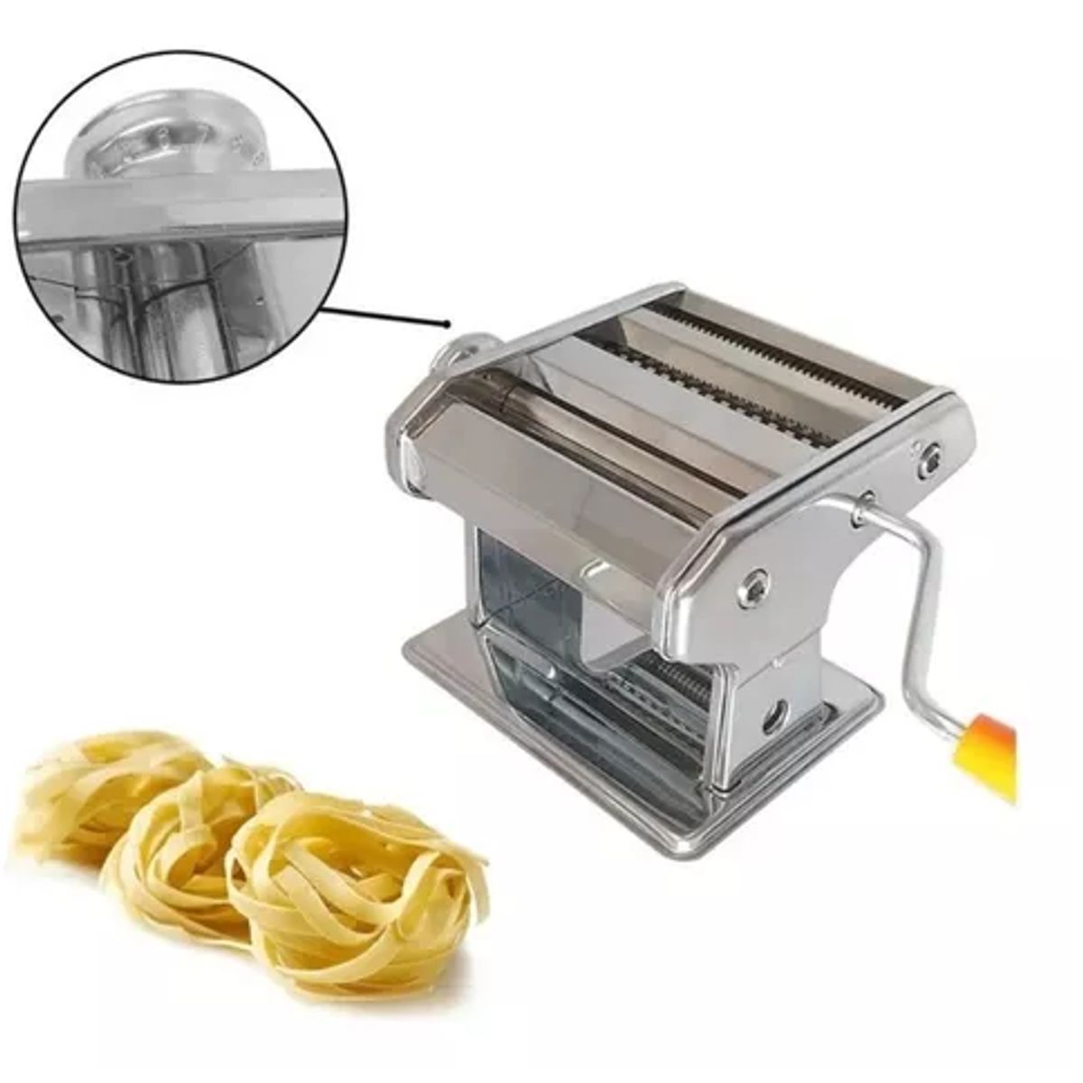 GENERICO - Maquina Manual De Pastas Acero Inoxidable Color Plateado